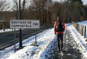 Remco Roovers op weg naar Santiago