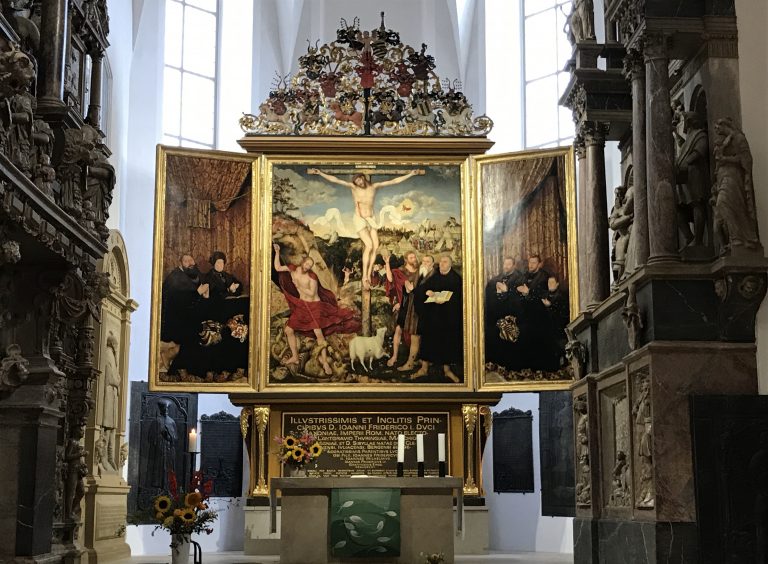 Altaarstuk in de Herderkirche van Weimar, 1553-1555