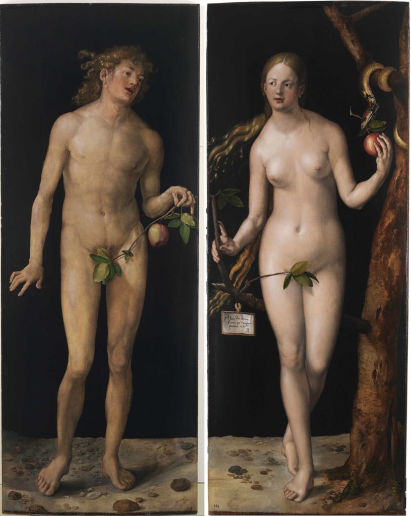 Adam en Eva (Albrecht Dürer, 1507. Foto: Museo del Prado)