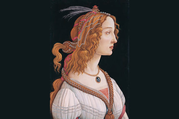 Portret van een jonge vrouw (Sandro Botticelli, in het Städel Museum)