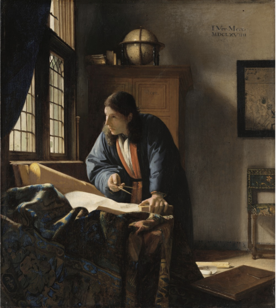De Geograaf (Johannes Vermeer, 1668-1669), een van de topstukken van het Städel Museum
