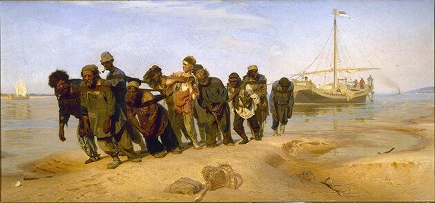 De Wolgaslepers (Ilya Repin)
