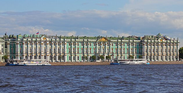 Een van de paleizen van de Hermitage, Sint-Petersburg