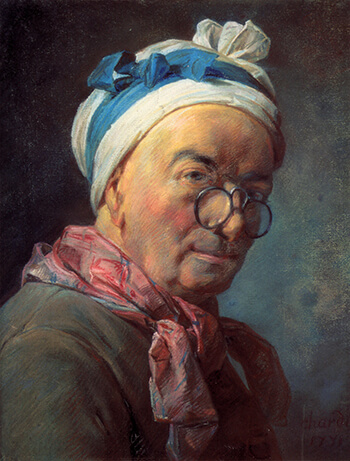 Zelfportret van Jean-Baptist Chardin (Hermitage)