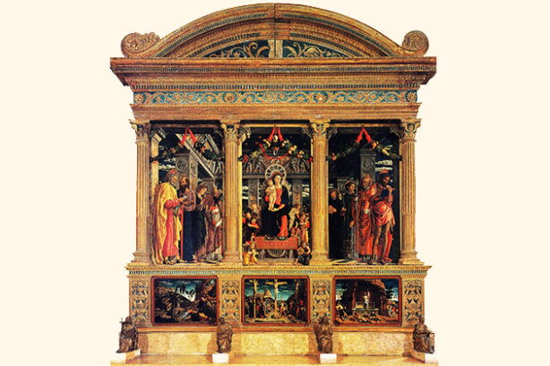Altaarstuk van Mantegna in de San Zeno Basilico, Verona
