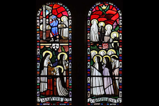 Le martyre des carmélites de Compiègne en 1794, église de Norfolk
