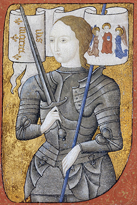 Miniatuur van Jeanne d'Arc
