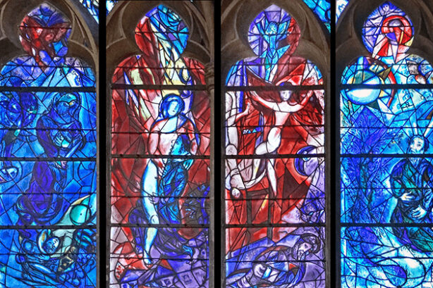 Vensters van Chagall in de kathedraal van Metz