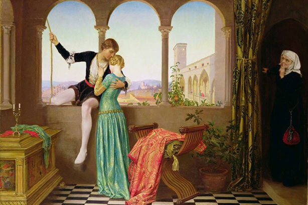 Vaarwelscene, Romeo & Julia (Eleanor Fortescue-Brickdale)