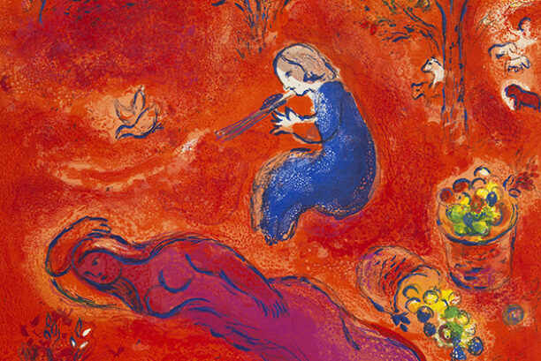 Daphnis & Chloe ( Marc Chagall, 1961 - detail)