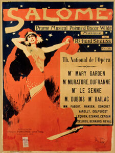 Poster voor Salome van Richard Strauss (Max Tilke)