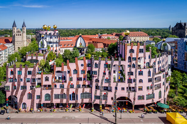 Magdeburg met Grüne Zitadelle (foto Andreas Lander)
