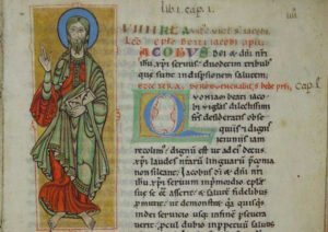 Codex Calixtinus - portret apostel Jacobus